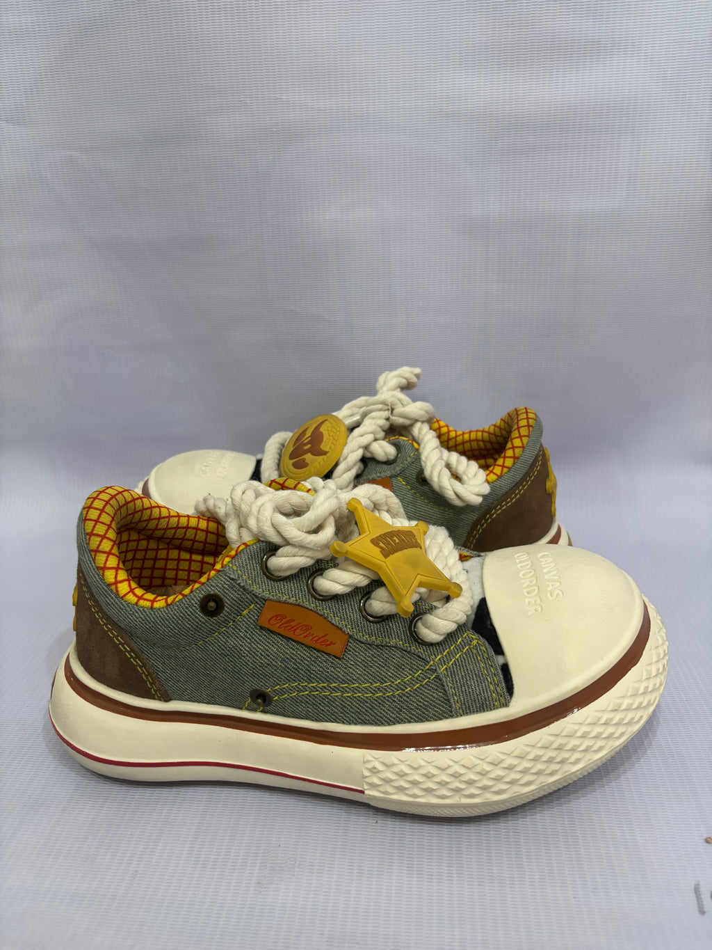 EUR 37 Sage Green Denim Old Order Men Shoes