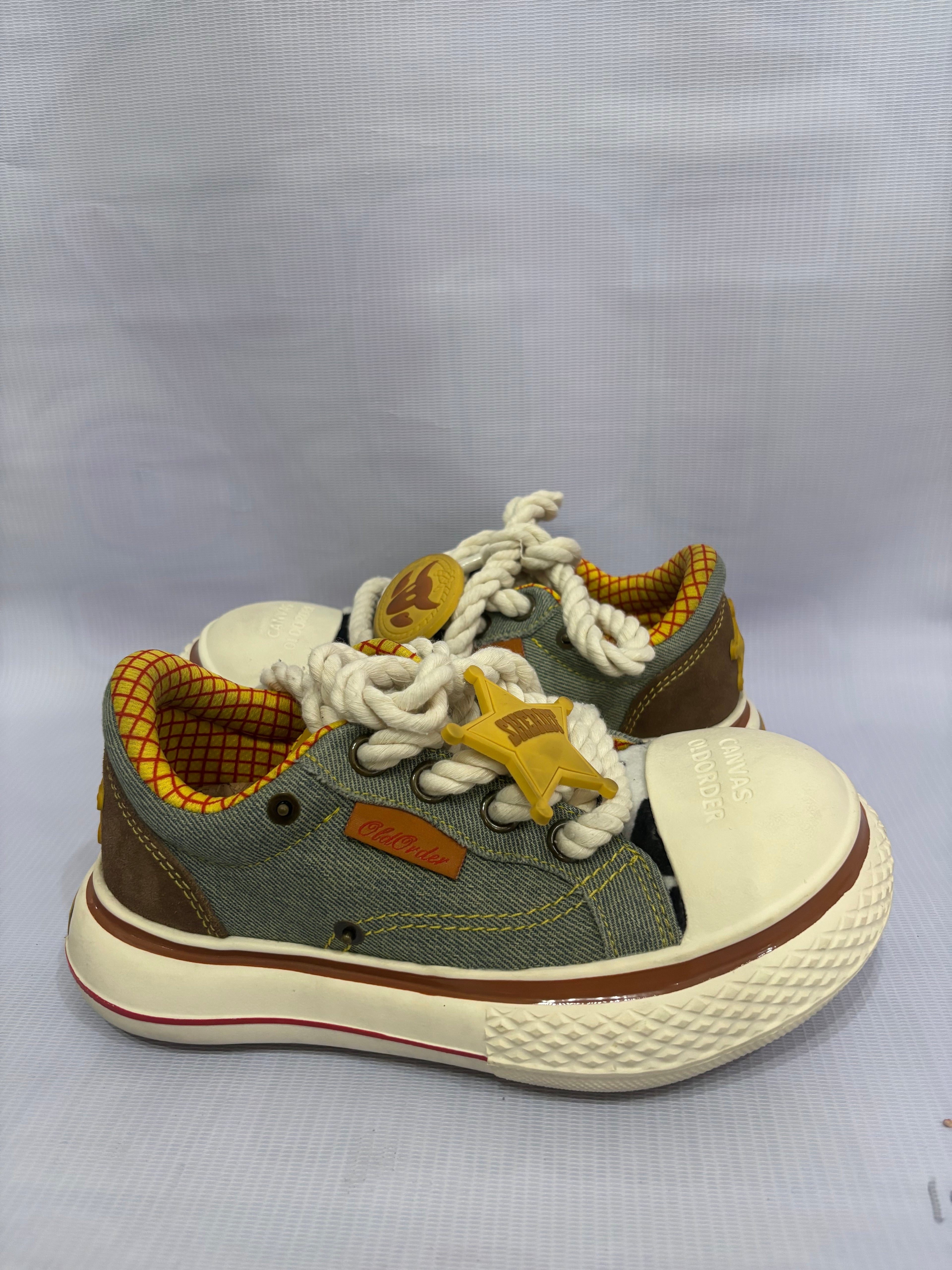 EUR 37 Sage Green Denim Old Order Men Shoes