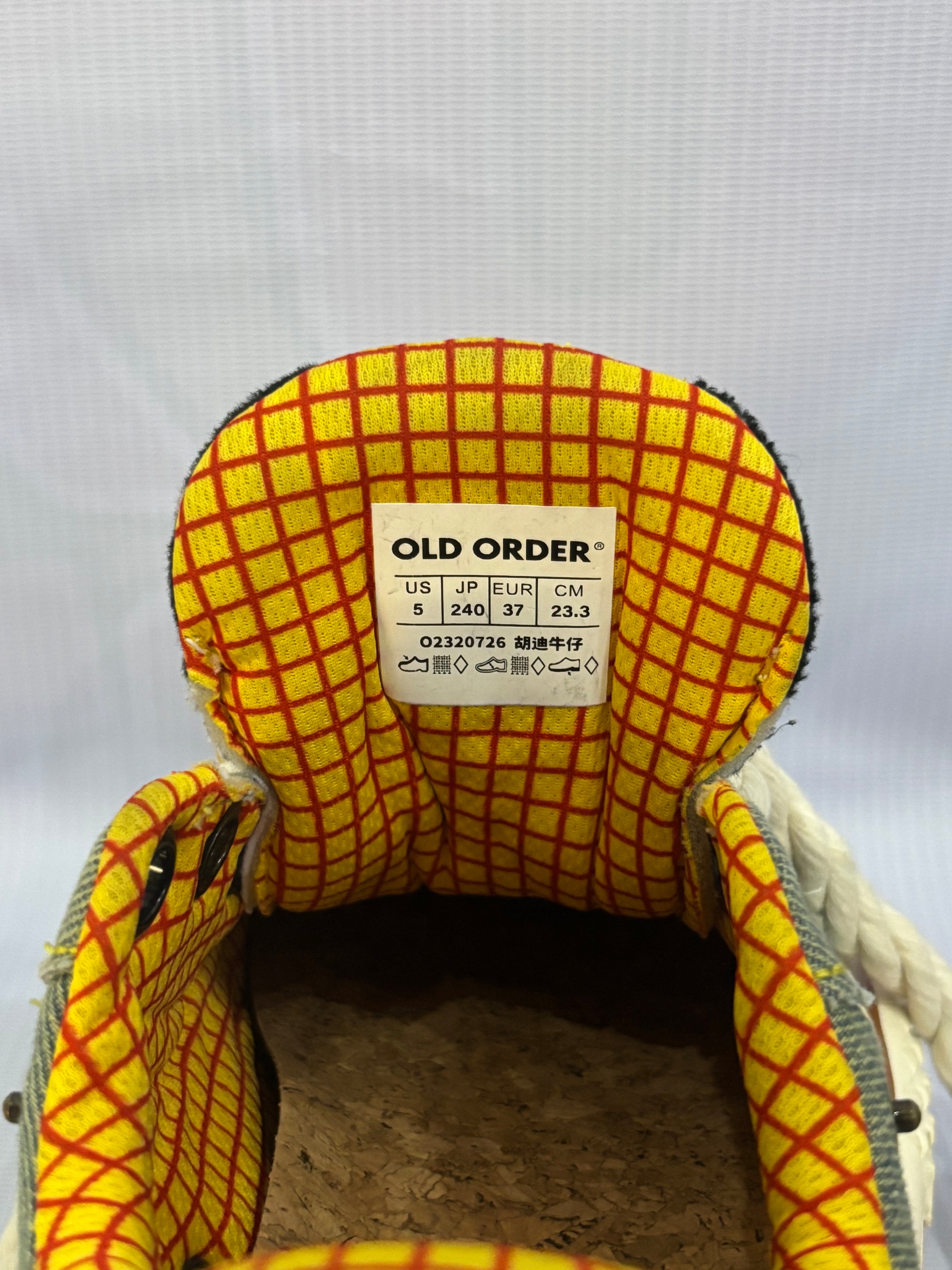 EUR 37 Sage Green Denim Old Order Men Shoes