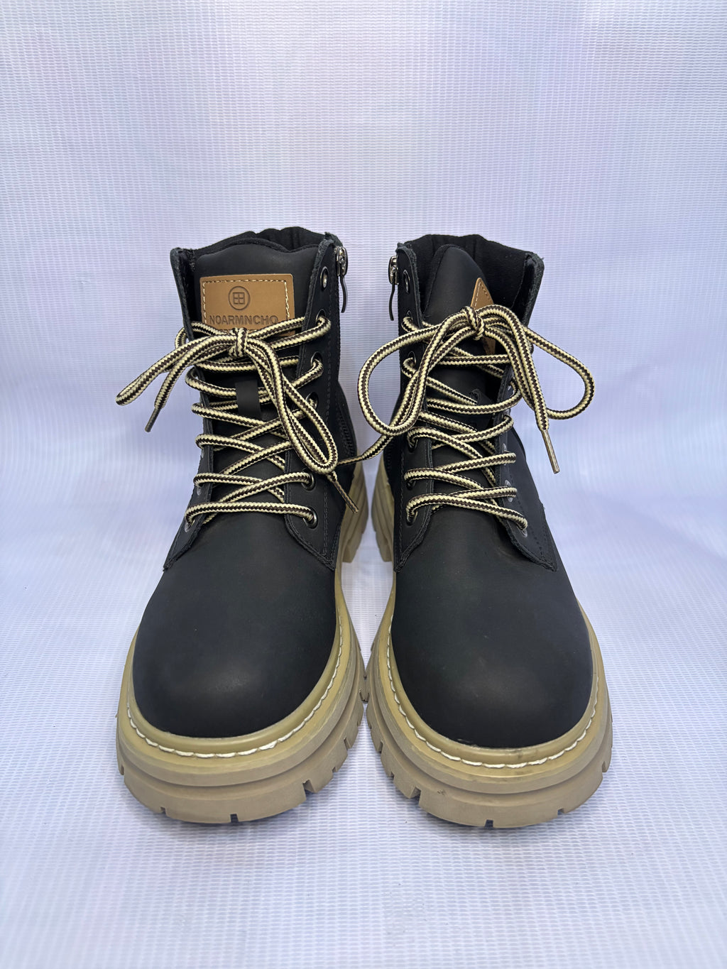 EUR 36 Matte Black Men Combat Shoes