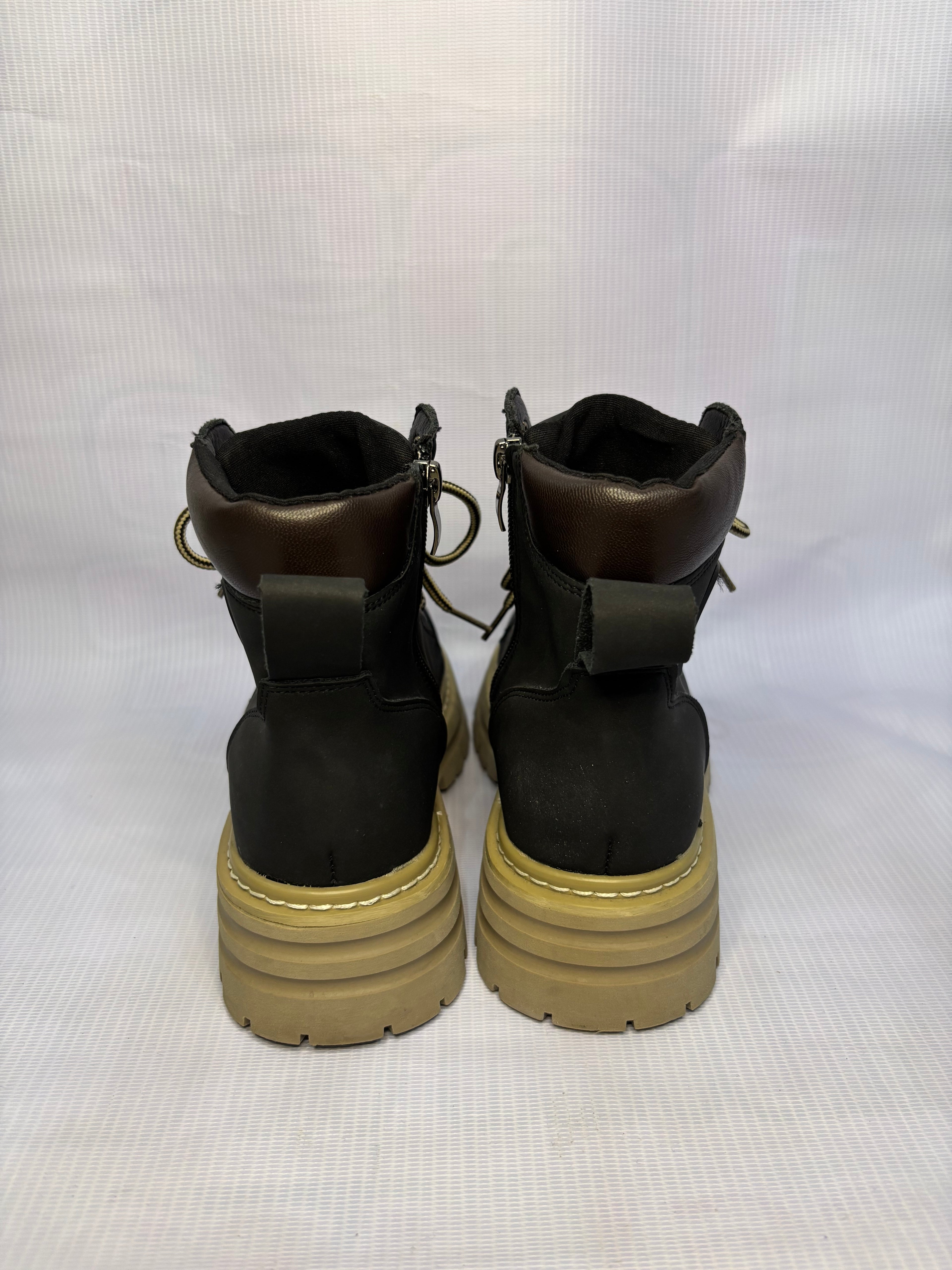 EUR 36 Matte Black Men Combat Shoes