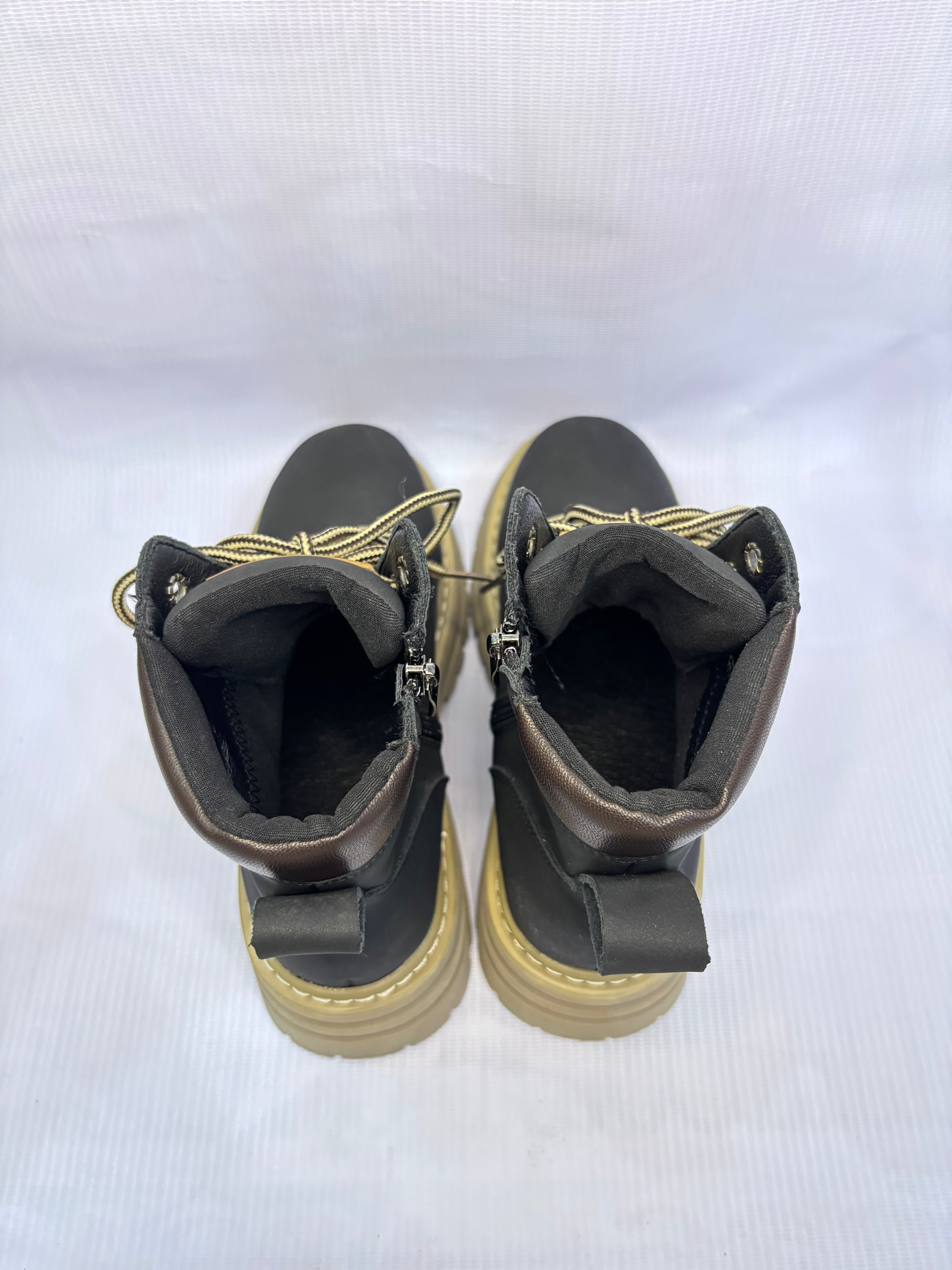 EUR 36 Matte Black Men Combat Shoes