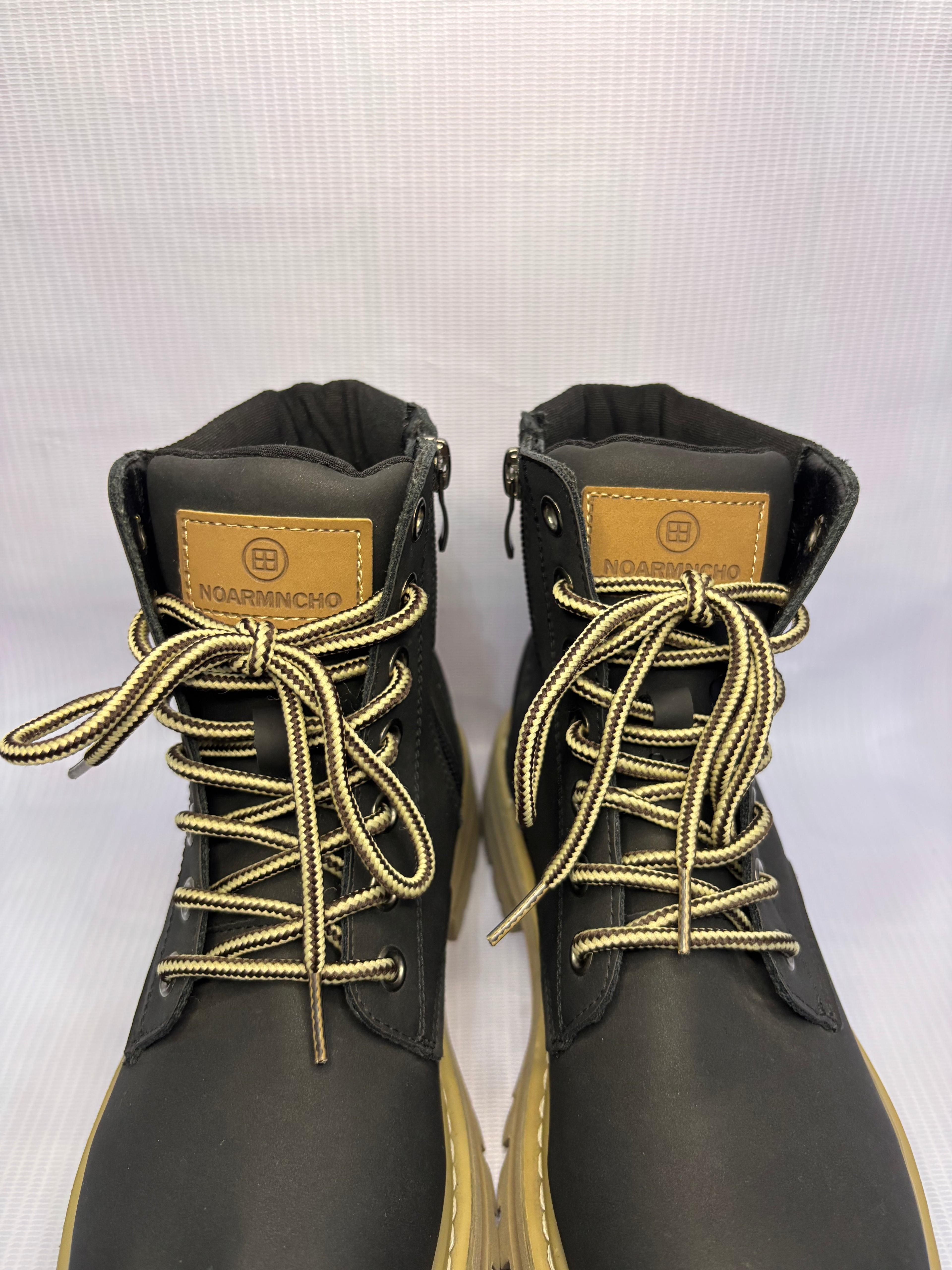 EUR 36 Matte Black Men Combat Shoes