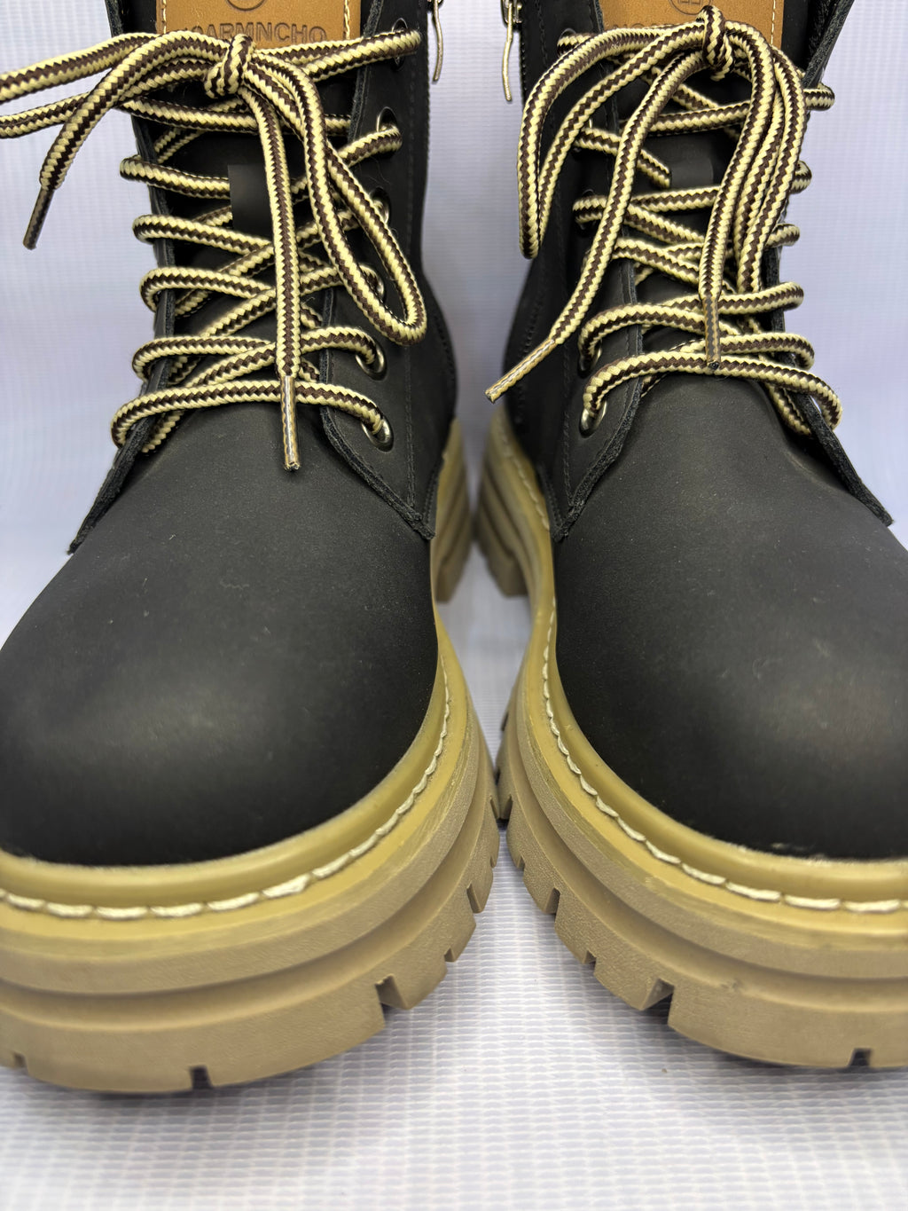 EUR 36 Matte Black Men Combat Shoes