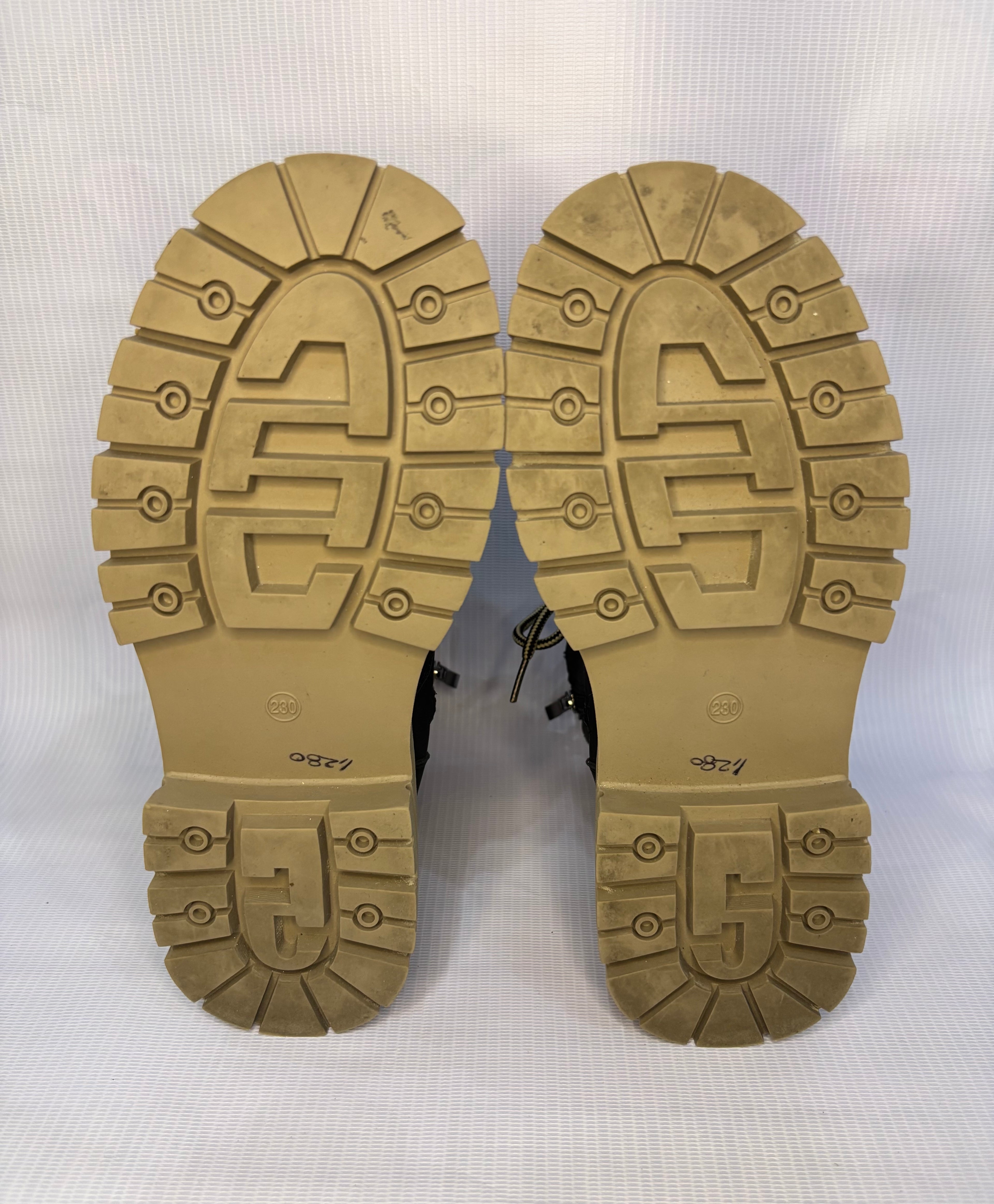 EUR 36 Matte Black Men Combat Shoes