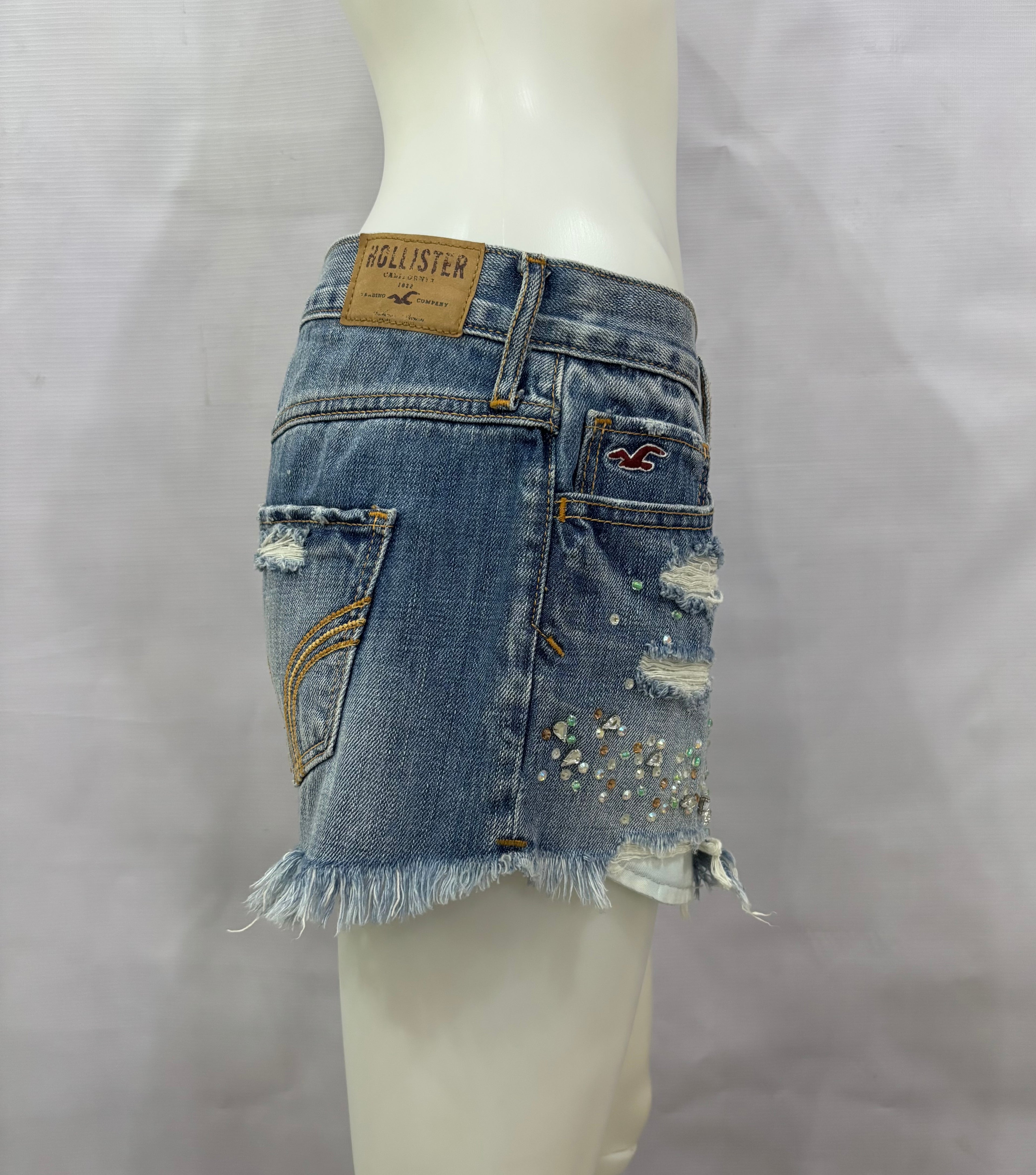 Small Blue Denim Hollister Women’s Short
