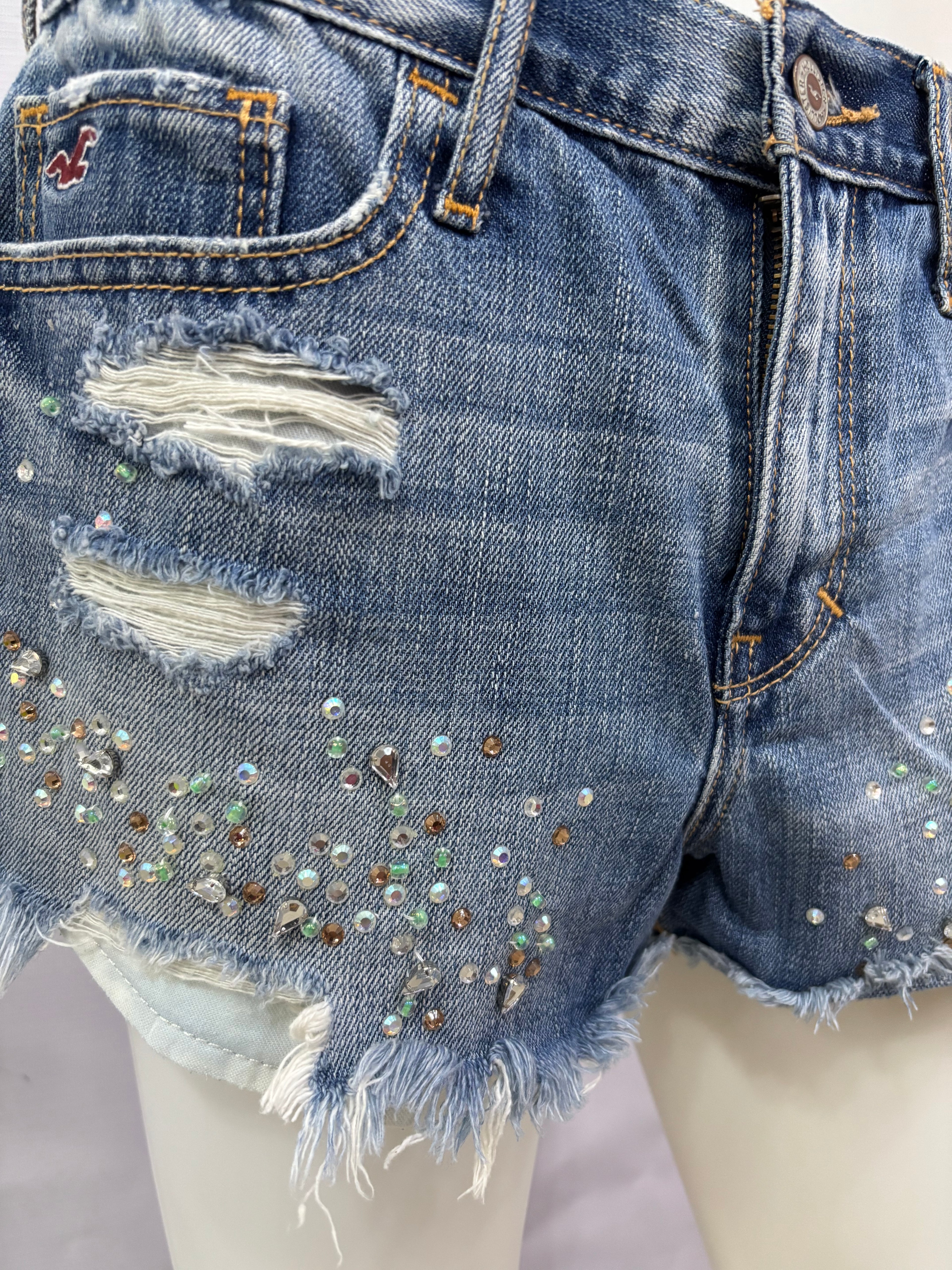 Small Blue Denim Hollister Women’s Short