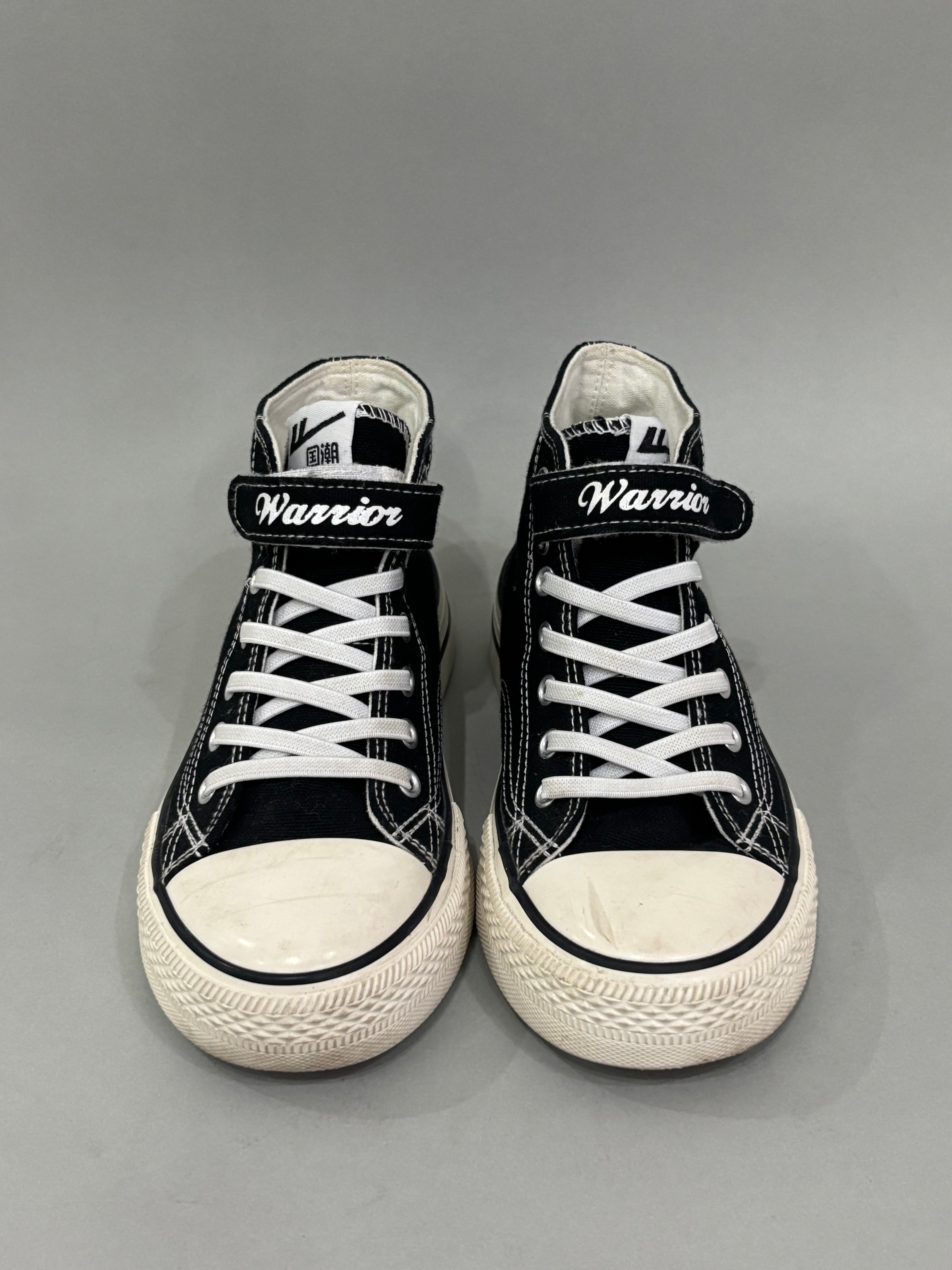 EUR 37 Black & White Hip-Top Canvas Sneaker Shoes