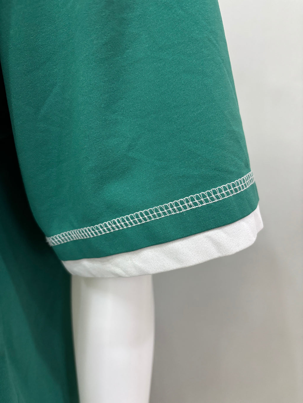 5XL Deep Green Oversized Men T-shirt