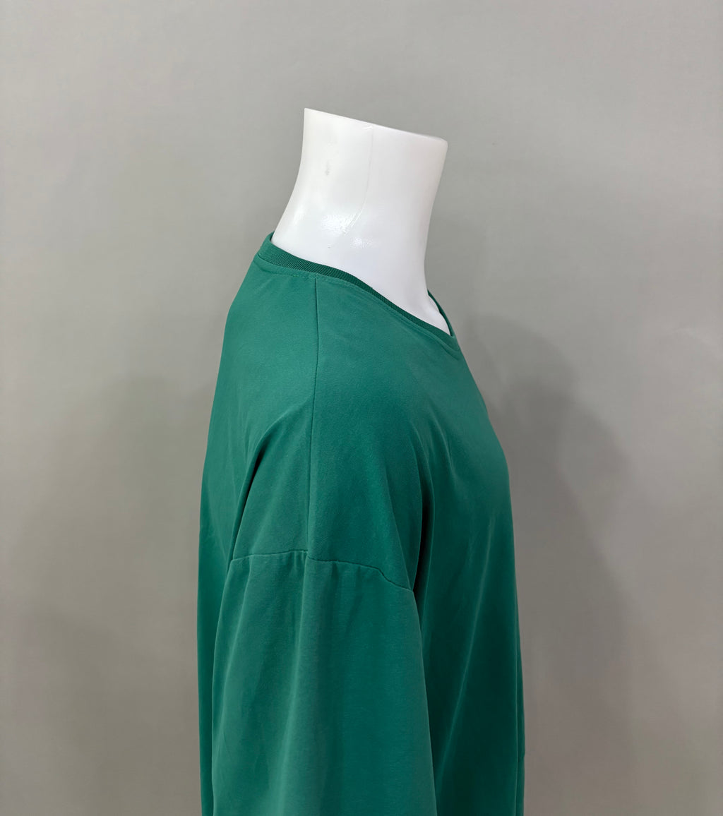5XL Deep Green Oversized Men T-shirt