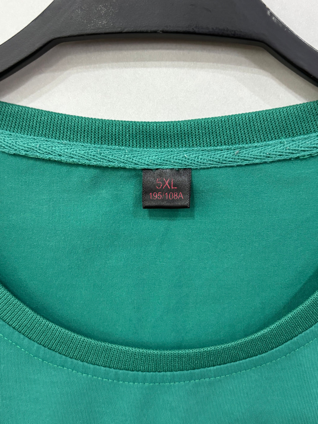 5XL Deep Green Oversized Men T-shirt