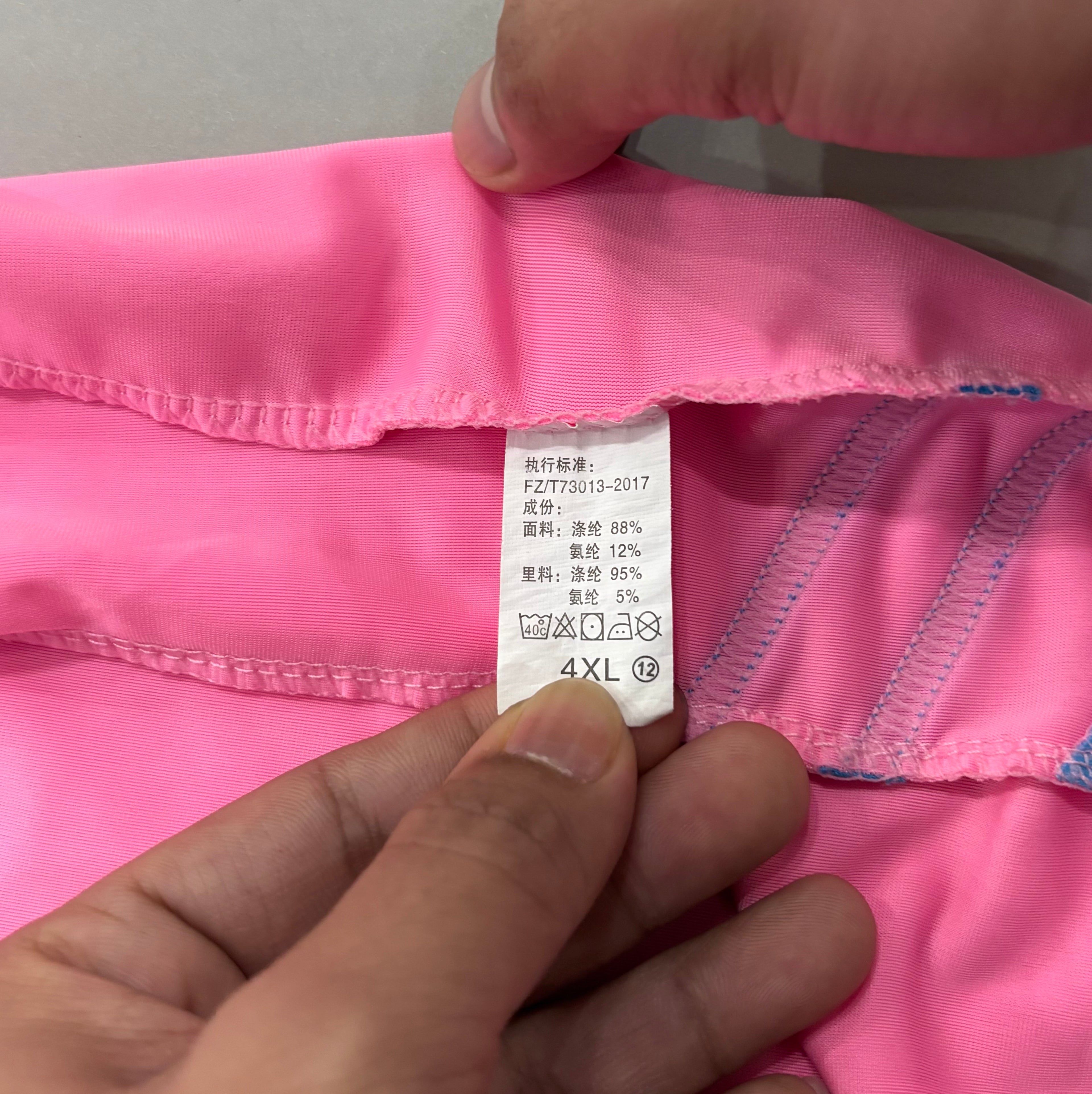 4XL Bright Pink Women’s Swimsuit