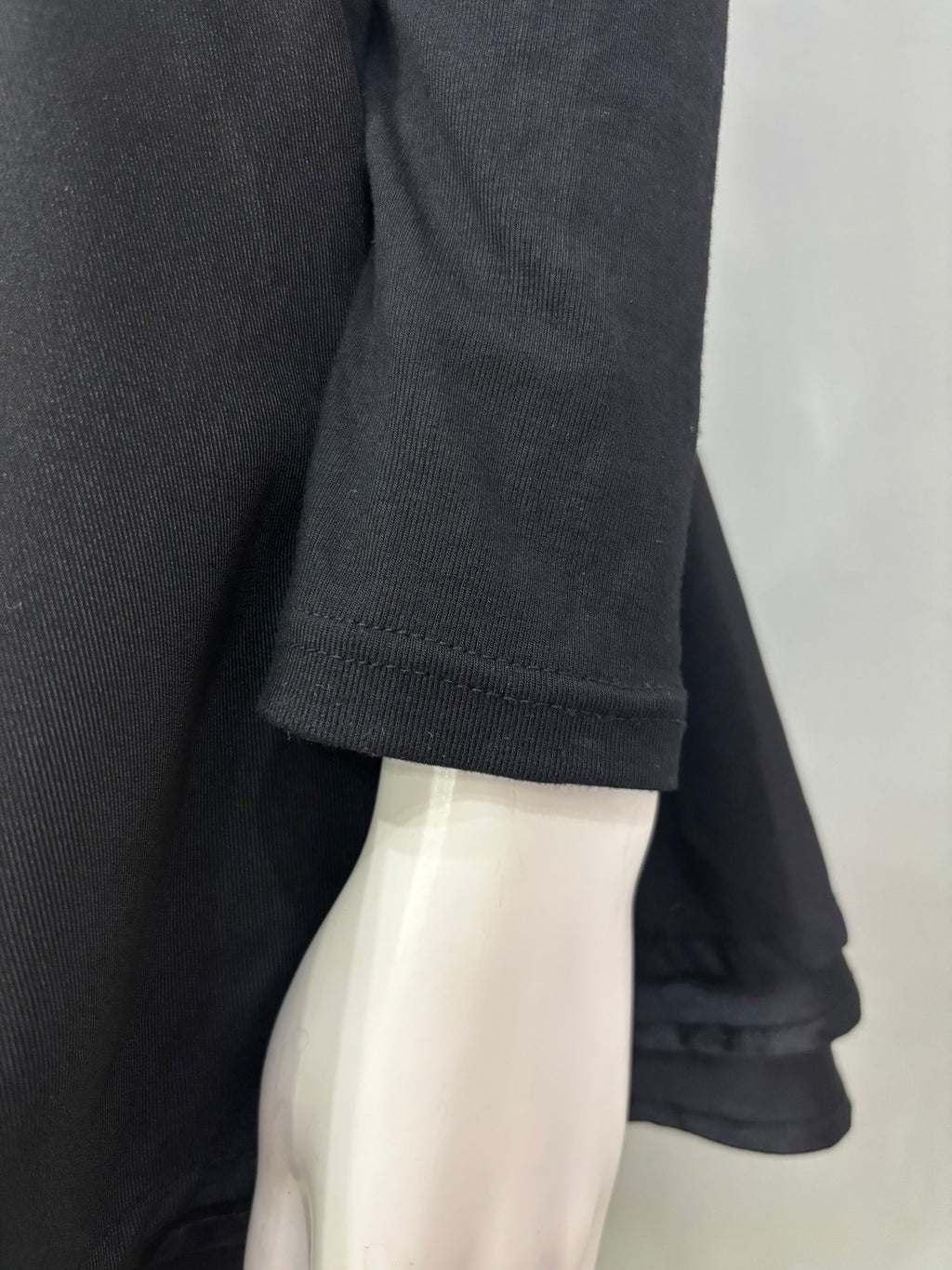 Small Black Long-Sleeve Mini Dress