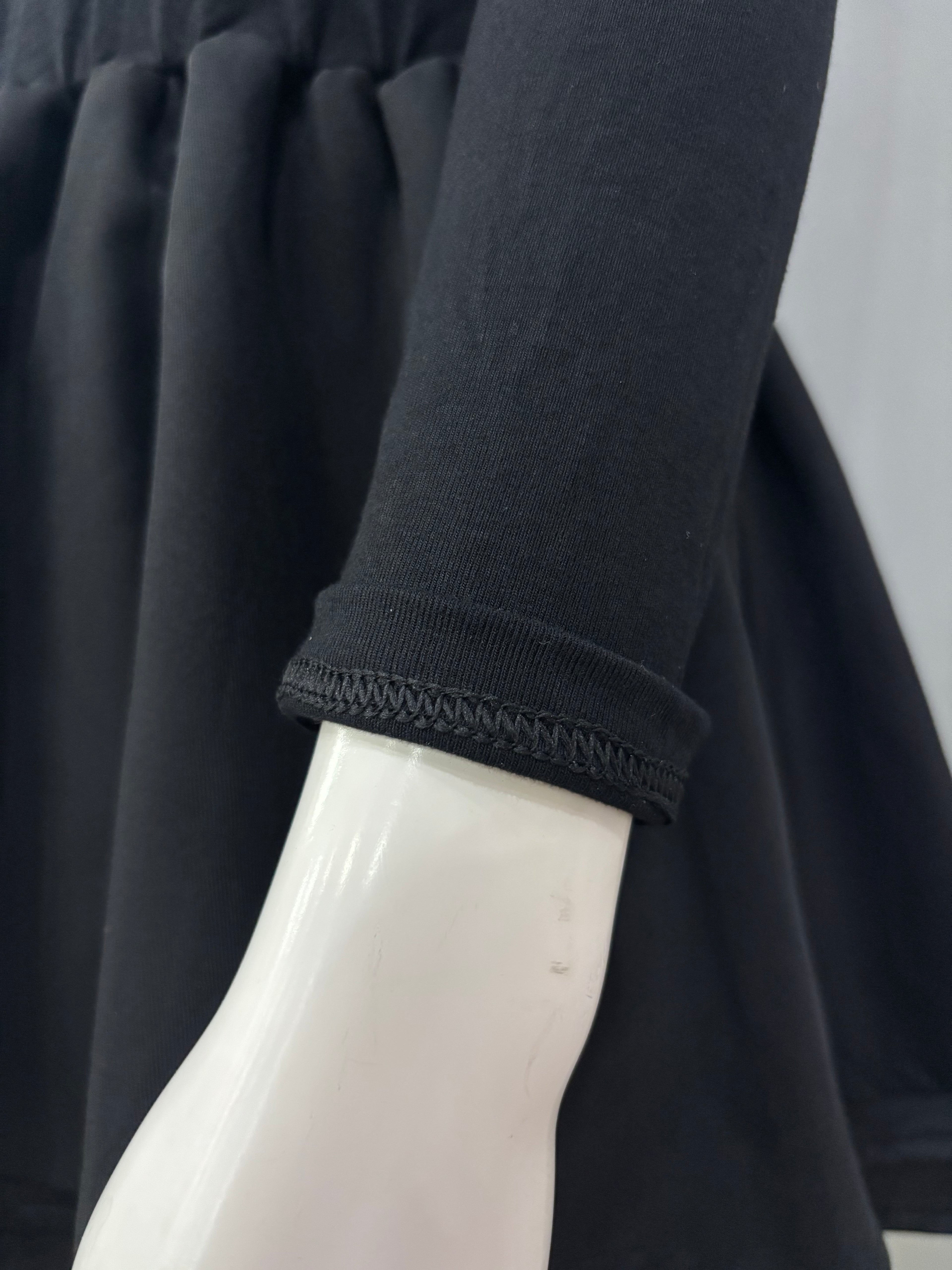 Small Black Long-Sleeve Mini Dress
