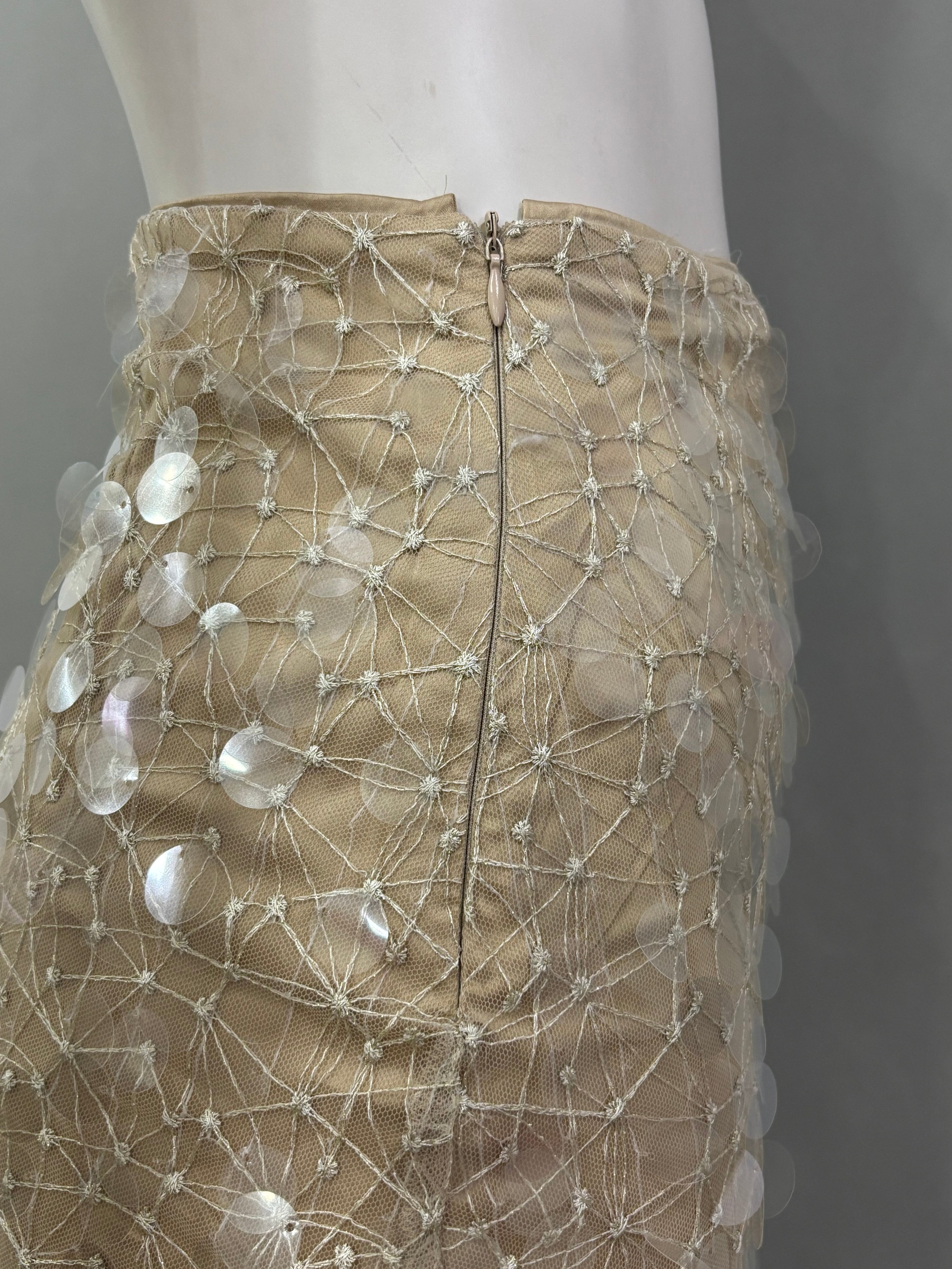 Small Khaki/Beige Women’s Mini Skirt