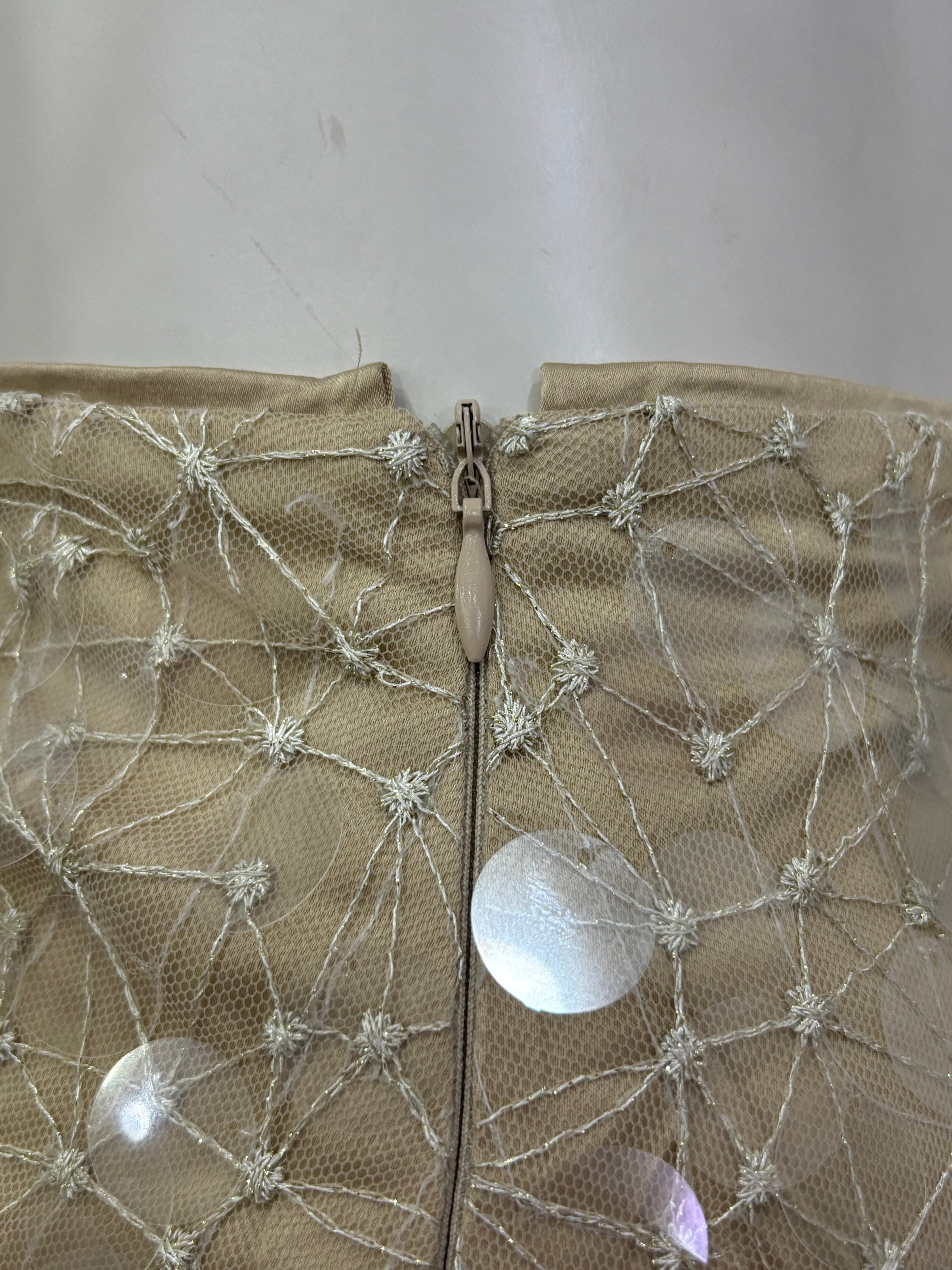 Small Khaki/Beige Women’s Mini Skirt