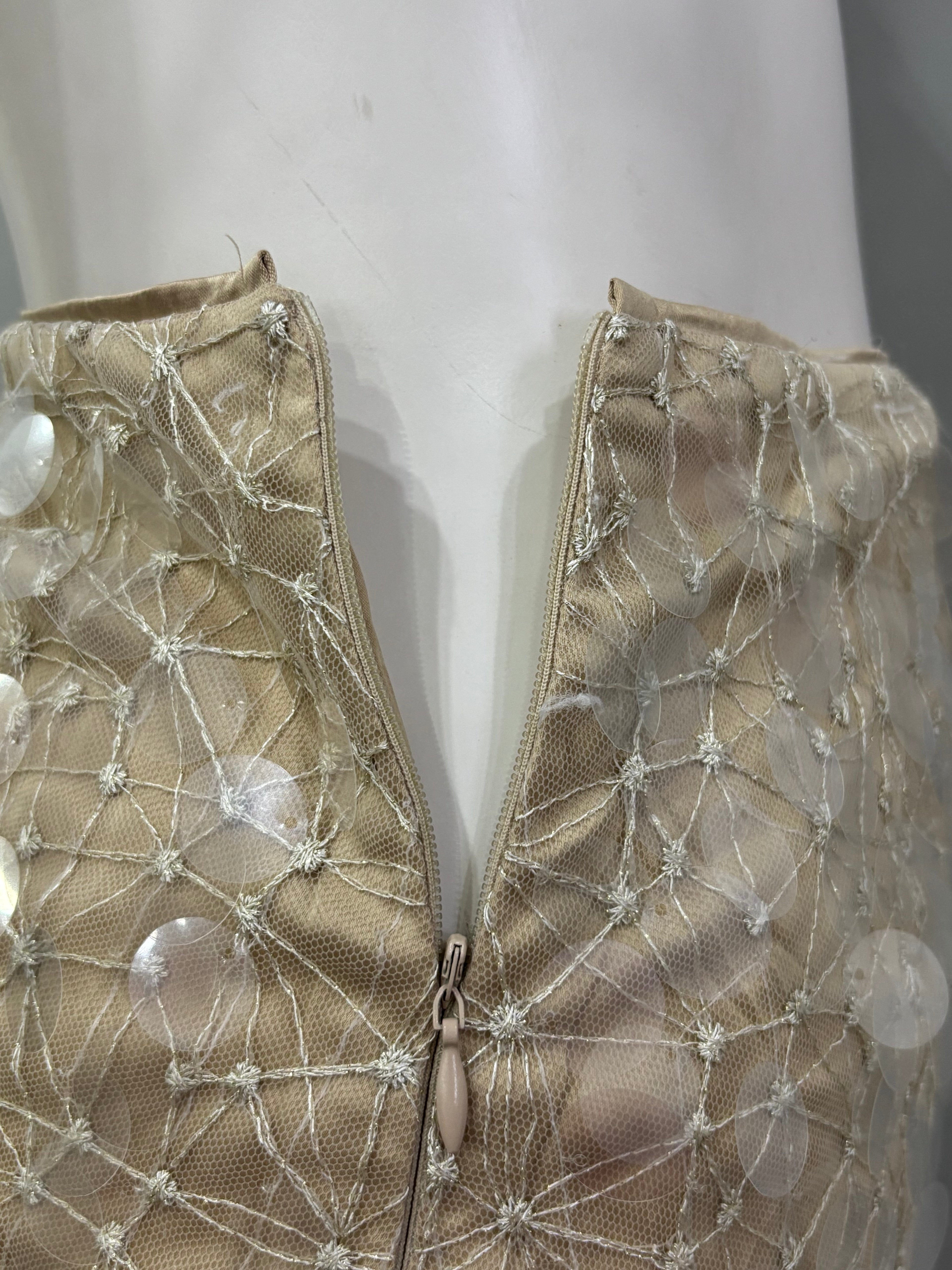 Small Khaki/Beige Women’s Mini Skirt