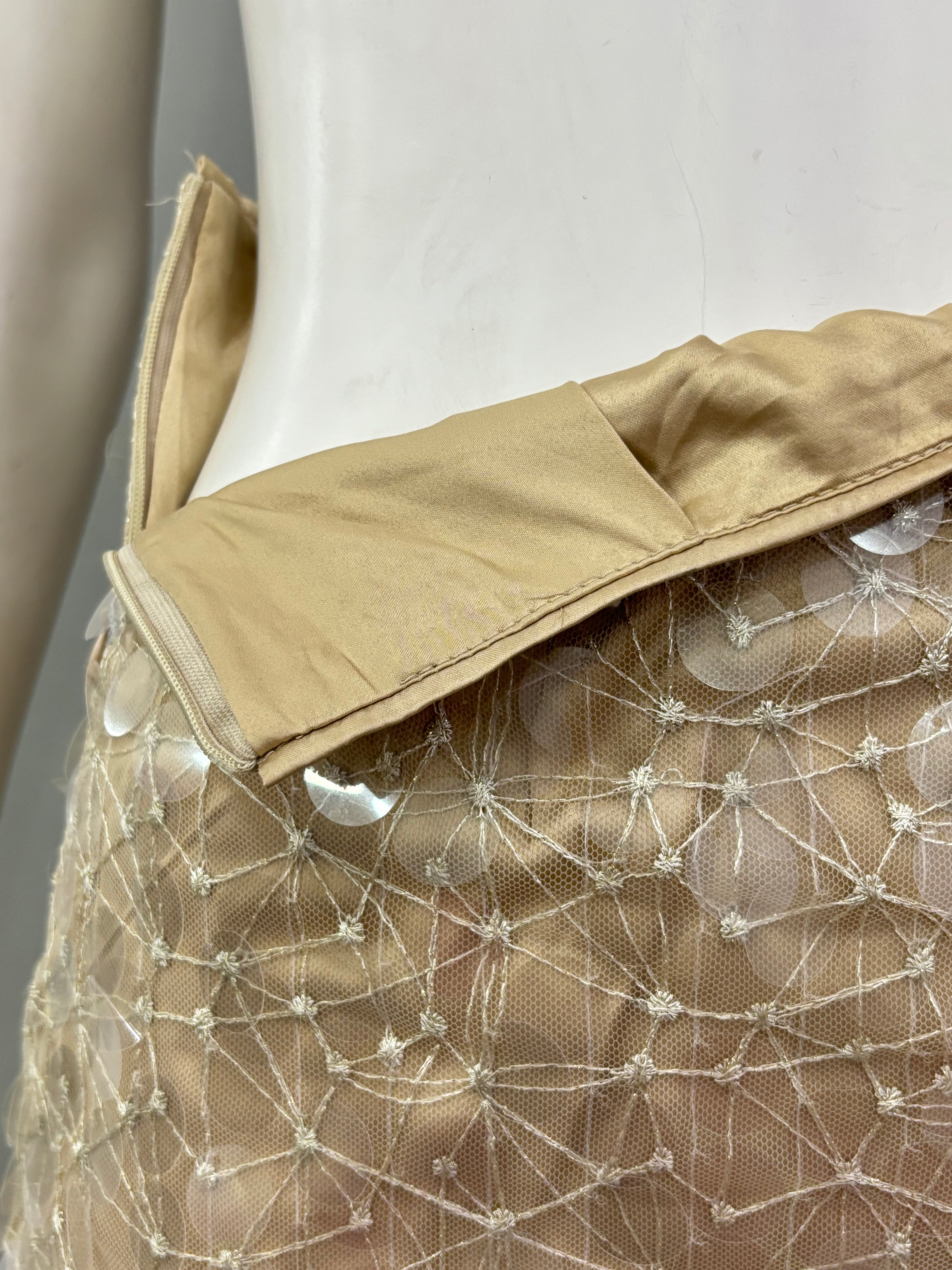 Small Khaki/Beige Women’s Mini Skirt