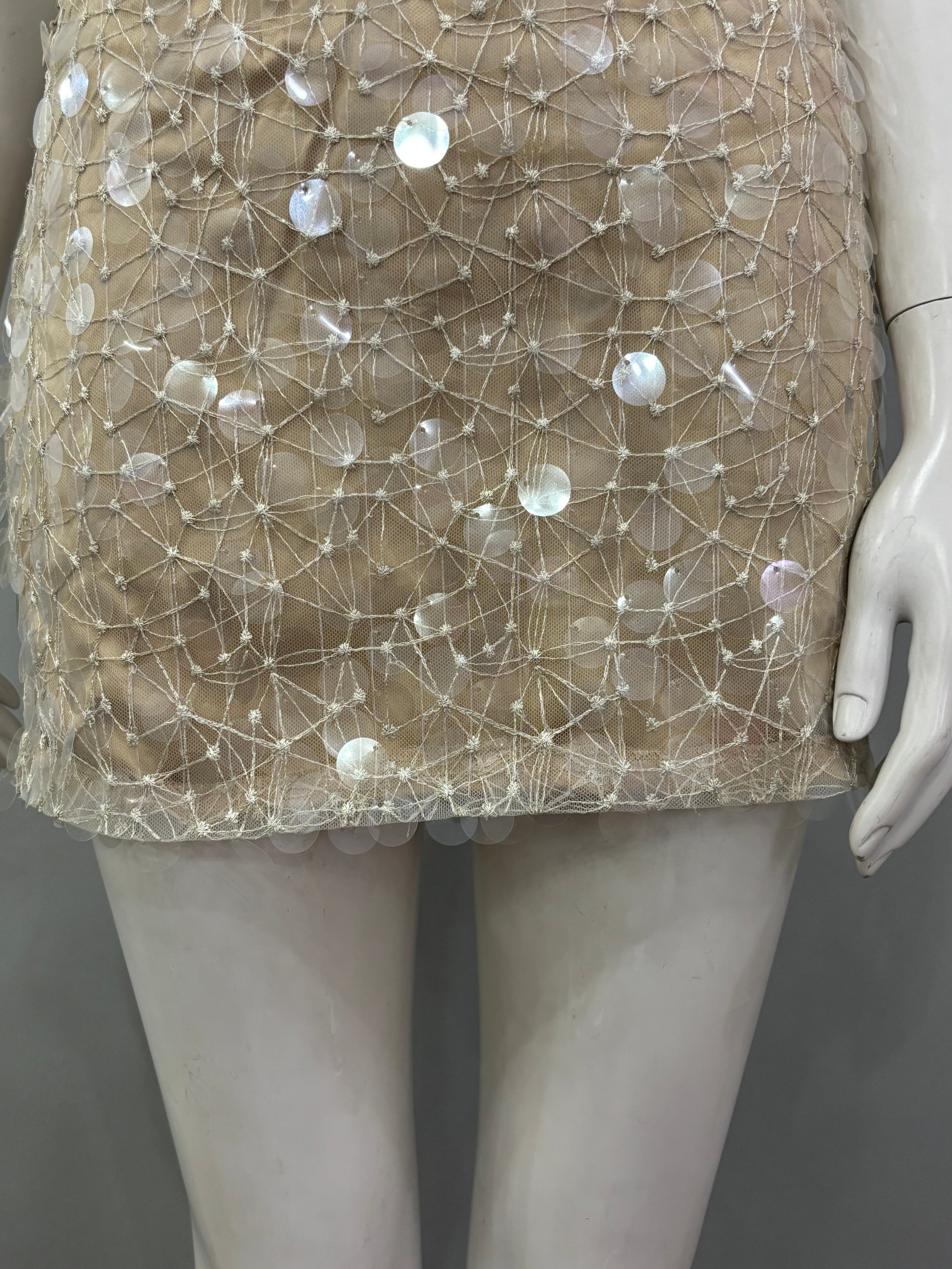Small Khaki/Beige Women’s Mini Skirt