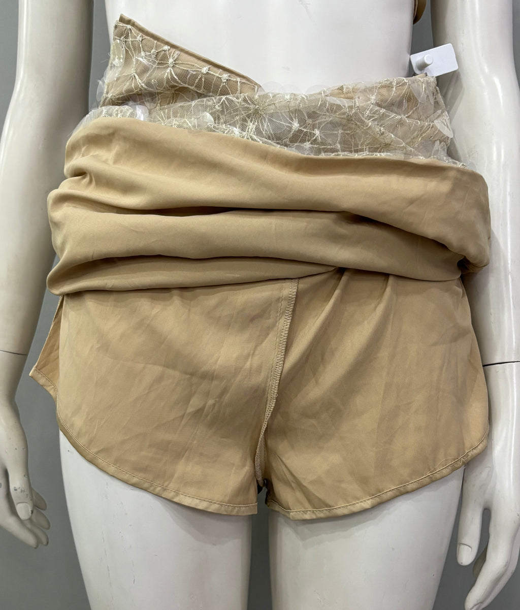Small Khaki/Beige Women’s Mini Skirt