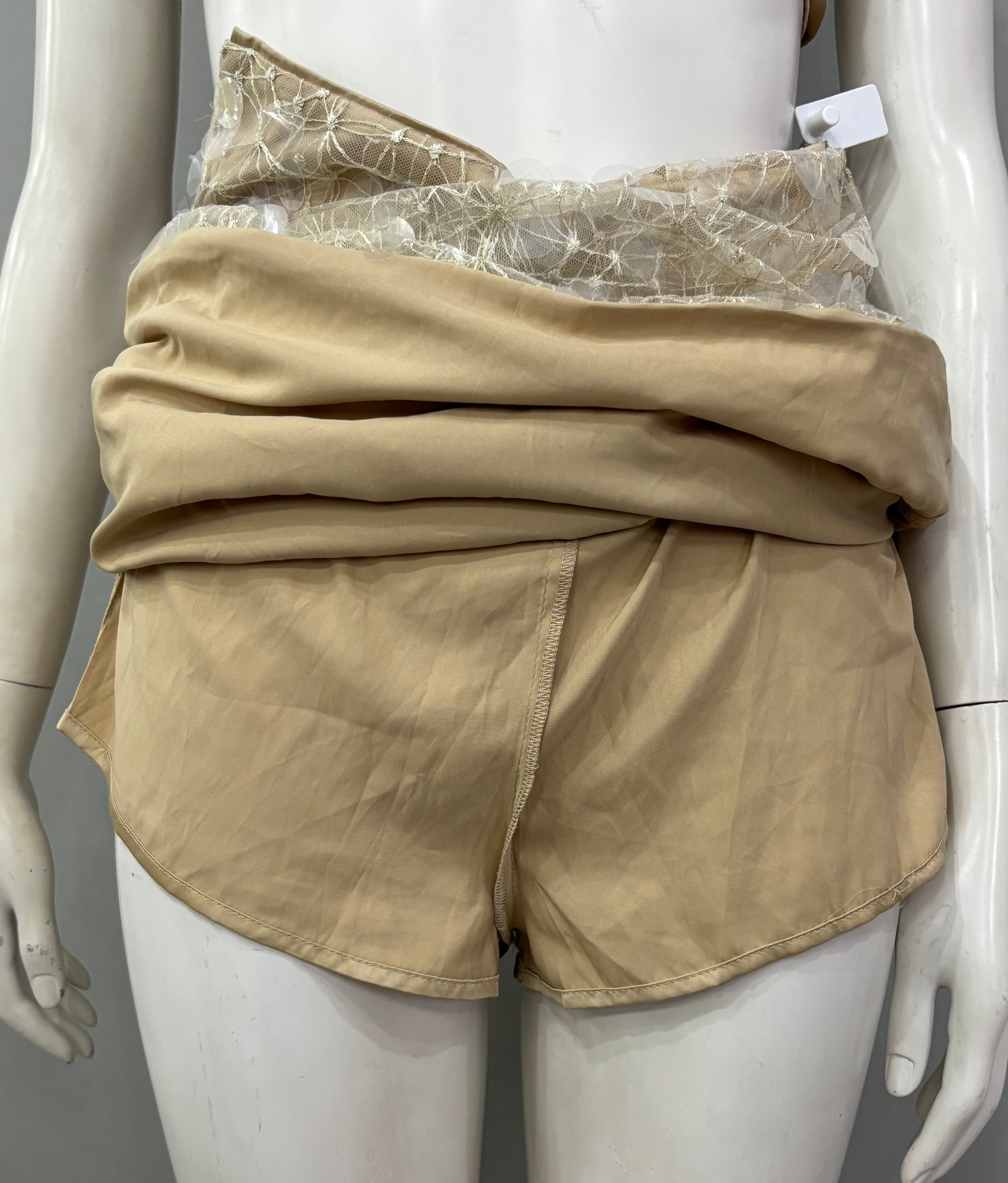 Small Khaki/Beige Women’s Mini Skirt