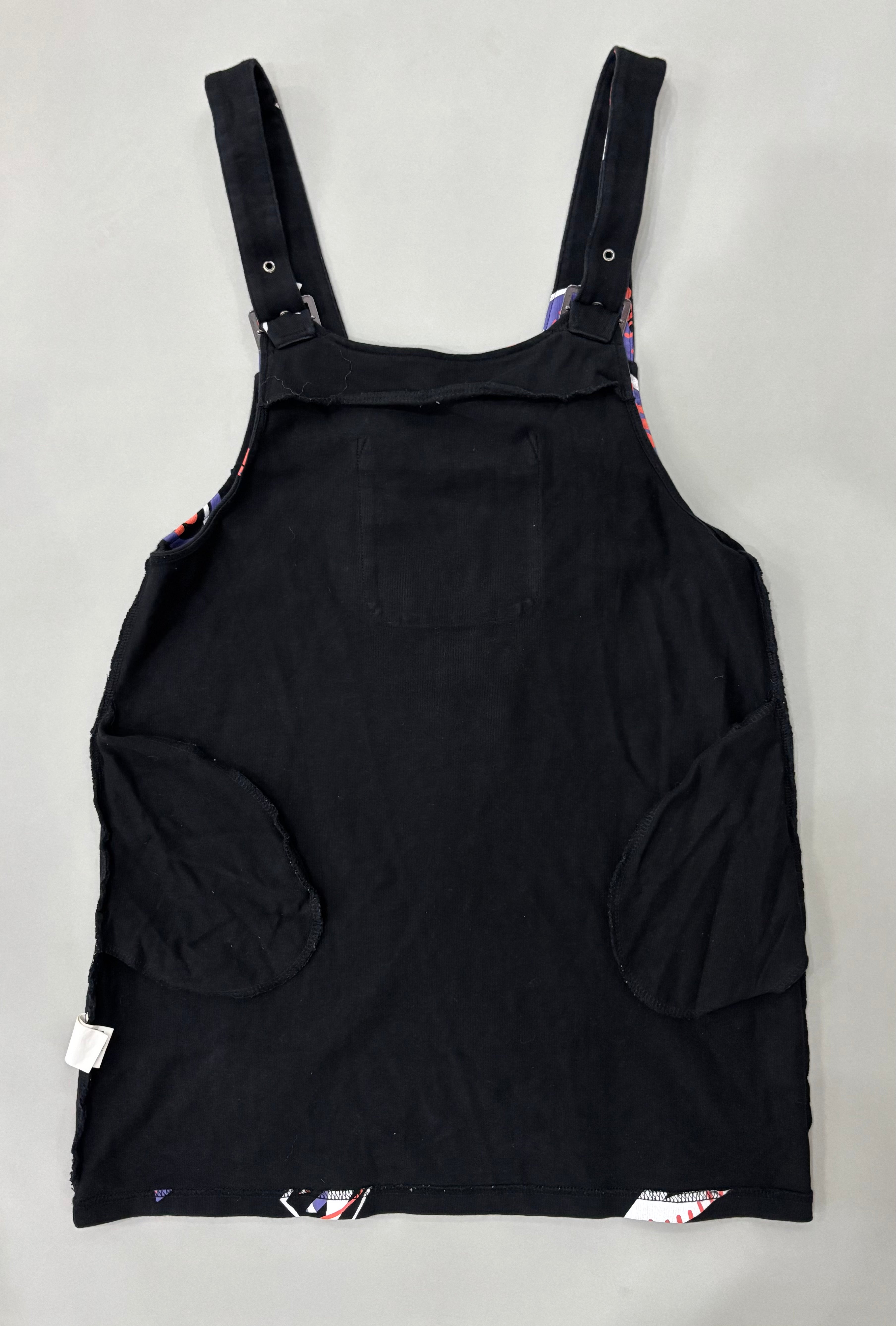Small Black School Print Overalls Women’s Dress