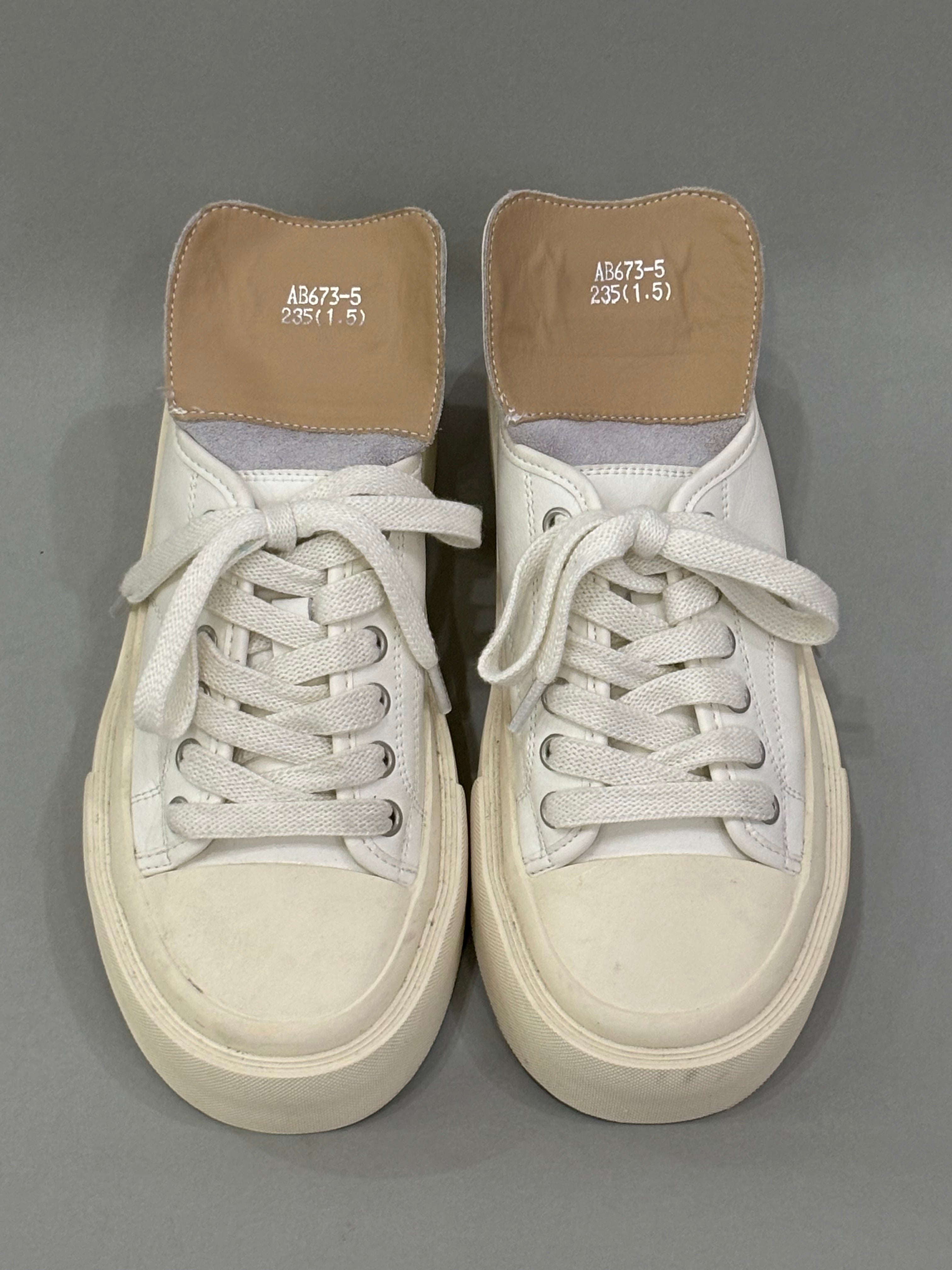 EUR 37 White Low-Top Platform Sneakers