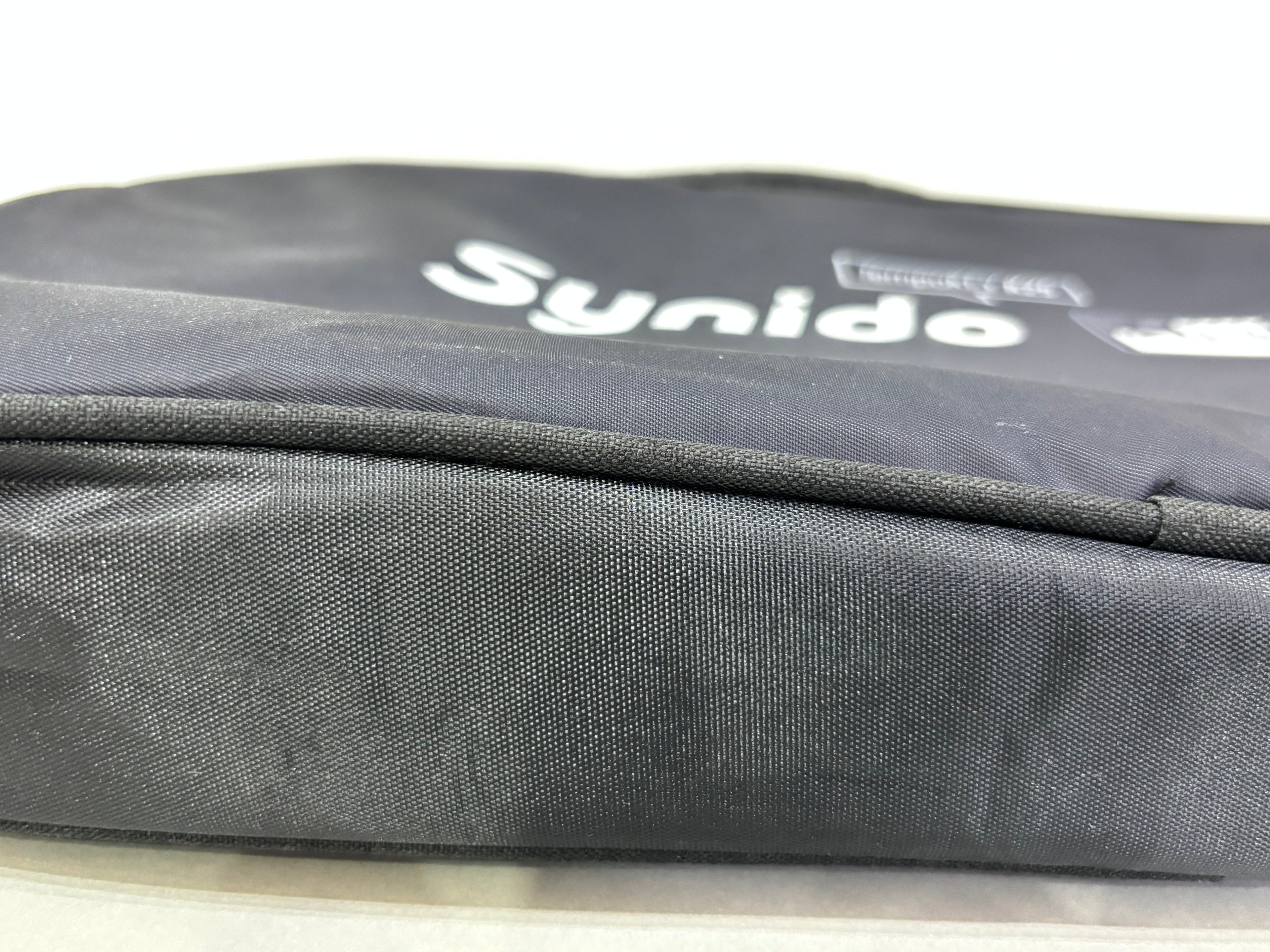 Black Nylon Messenger-Style Bag